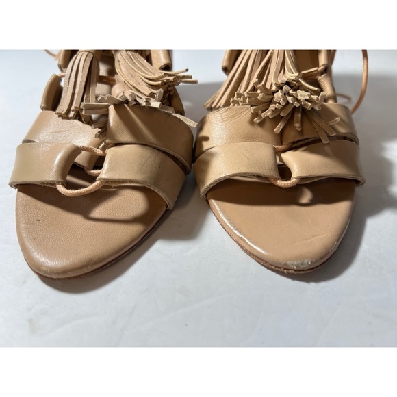 Loeffler Randall Tan Fringe Sandals - Picture 2 of 12
